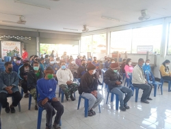 วันที่08/08/2565 ประชุมปรึกษาหารือและให้ความเข้าใจกับชาวบ้านตำบลแม่สาคร เรื่องแบ่งแนวเขตการชำระภาษี พื้นที่ทับซ้อนระหว่างพื้นที่ตำบลอ่ายนาไลย และ ตำบลแม่สาคร