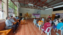 โครงการหมู่บ้านวิถีใหม่ สู้ภัยโควิด 19 ณ อาคารเอนกประสงค์ บ้านม่วงเนิ้ง หมู่ที่ 9