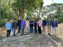 ลงพื้นที่ร่วมกับจุฬาลงกรณ์มหาวิทยาลัย เพื่อสำรวจและเก็บข้อมูล และร่วมประชุมเพื่อแลกเปลี่ยนความคิดเห็นแนวทางความร่วมมือด้านการพัฒนาระบบการบริหารจัดการน้ำ ของตำบลอ่ายนาไลย 