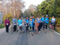 โครงการ การสร้างเสริมสุขภาพด้วยการออกกำลังการและการบริโภคอาหารตามหลักโภชนาการ(ชมรมจักรยานตำบลอ่ายนาไลย) ครั้งที่ 1