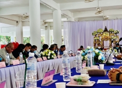 อปท.สัญจรเยี่ยมชมการบริหารจัดการส่งเสริมอาชีพในตำบล ณ วัดบ้านน้ำปั้ว ต.อ่ายนาไลย อ.เวียงสา จ.น่าน